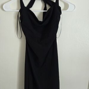 Garage Elegant Black Backless Dress
